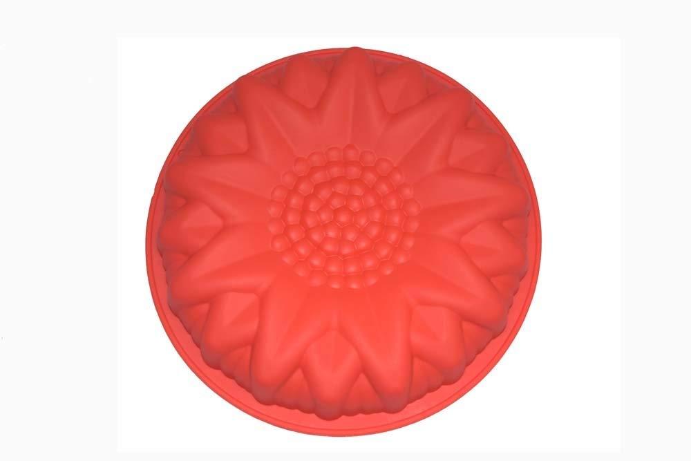 Snyter Pe Snyter Microwave Oven Cake Baking Silicone Pan Tray Mold Bakeware For Chocolate Brownies And Fruit Cakes,(Flower Shape - 02)