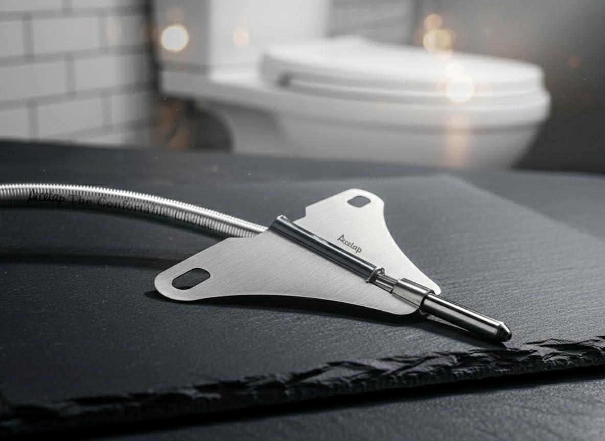 Acetap Acetap Butterfly Stainless Steel Toilet Jet or Bidet Hands-Free Spray - 1 Meter Heavy PVC Hose