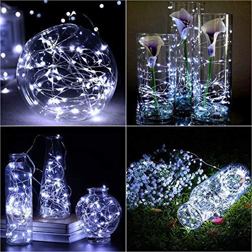 MANSAA MANSAA Lights for Decoration | 18 Months Warranty | 10 Meter, 100 LEDs | Fairy Lights for Room Decoration, Led Lights for Decoration, Decoration Light, String Lights, USB Operated (White, Pack of 2)